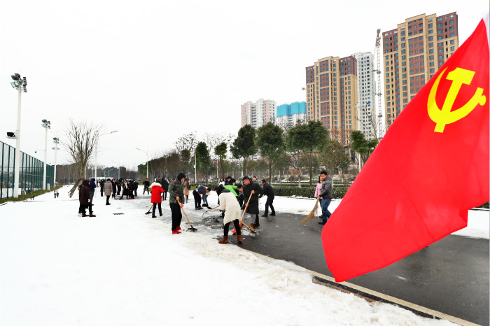 一場雪，體育中心美得不要不要的</br>但最美的風(fēng)景還是他們(圖7)