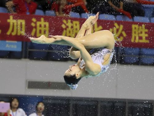 “水上芭蕾”究竟有多美？全國花樣游泳錦標賽武漢“綻放”（附精美圖集）(圖10)